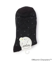 ◆MOOMIN ロークルーソックス 逆スパ ミイ ドット