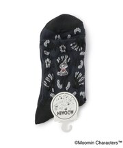 ◆MOOMIN ロークルーソックス花柄 ミイ刺繍