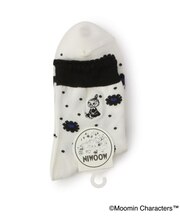 ◆MOOMIN ロークルーソックス 花ドット ミイ刺繍