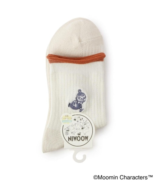 ◆MOOMIN ロークルーソックス 紙糸サーマル ミイ