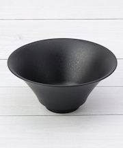 山中 羽反ラーメンどんぶり 石目塗 900ml