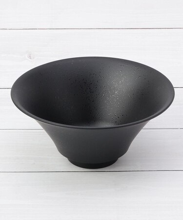 山中 羽反ラーメンどんぶり 石目塗 900ml