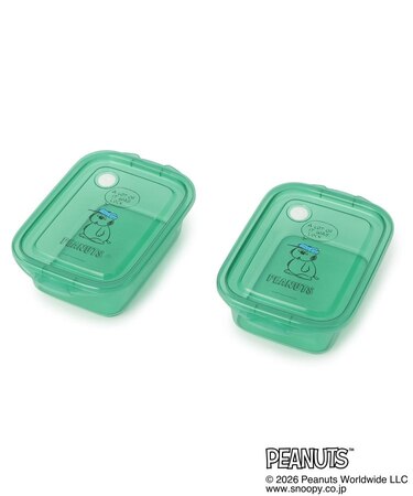 SNOOPY シールボックス 2P M 500ml