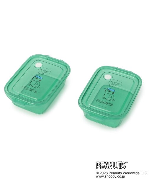 SNOOPY シールボックス 2P M 500ml