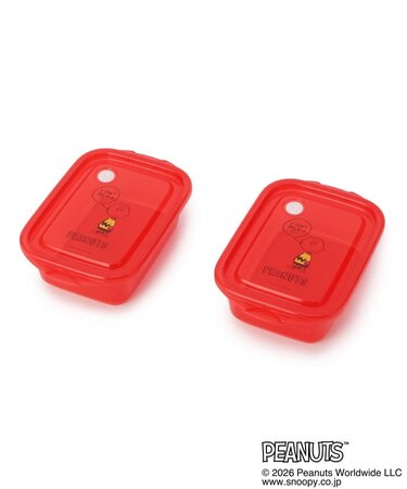 SNOOPY シールボックス 2P M 500ml