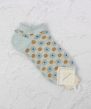 ◆アンティクール タイル柄 アンクルソックス