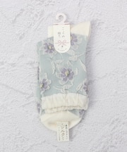 ◆こよみ綴り フラワー クォーターソックス