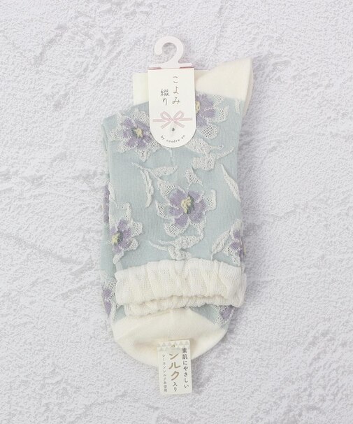 ◆こよみ綴り フラワー クォーターソックス