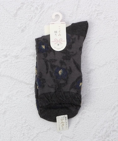 ◆こよみ綴り フラワー クォーターソックス