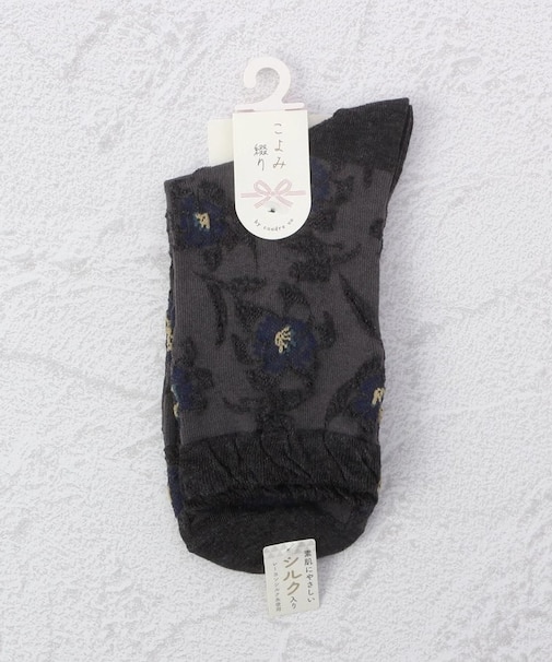 ◆こよみ綴り フラワー クォーターソックス