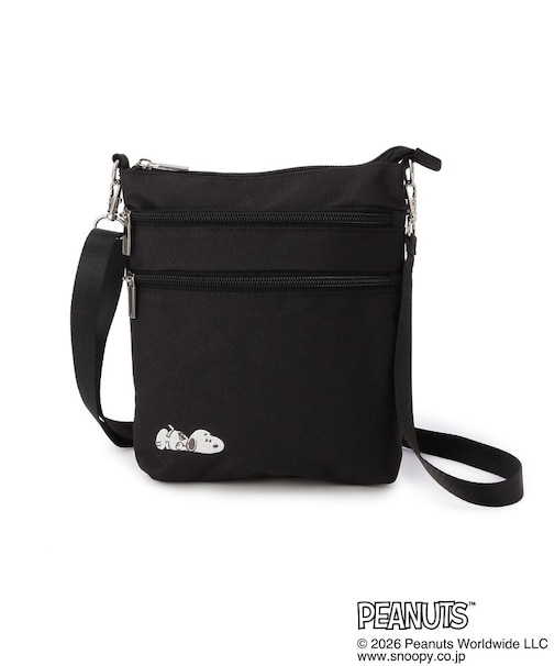 SNOOPY バッグ 3ファスナー