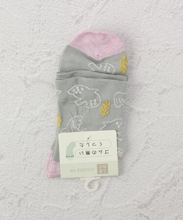 ◆コダワリ ゴム無 鳥 クォーターソックス