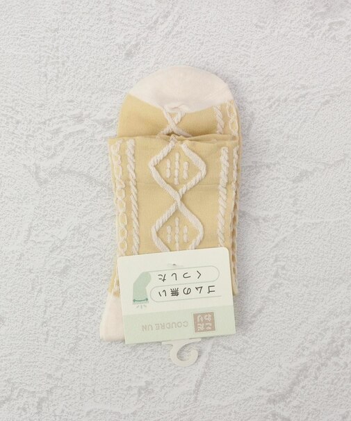 ◆コダワリ ゴム無 ケーブル クォーターソックス