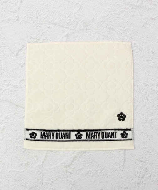 ◆MARY QUANT タオルハンカチ デイジー刺繍