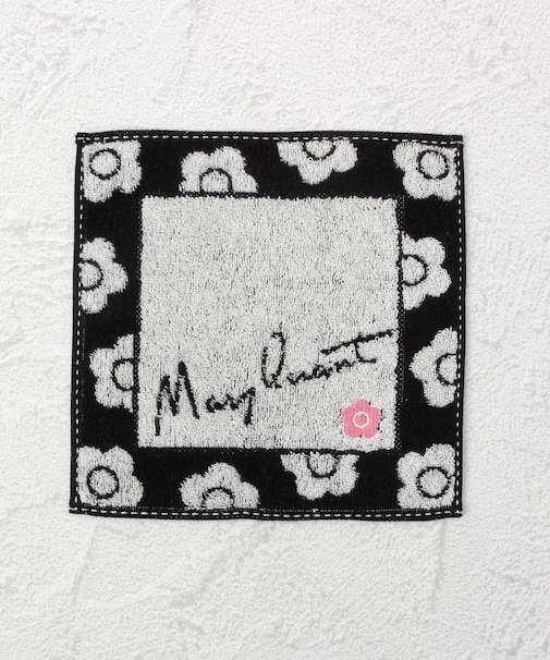 ◆MARY QUANT タオルハンカチミニ デイジー刺繍