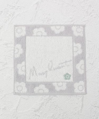 ◆MARY QUANT タオルハンカチミニ デイジー刺繍