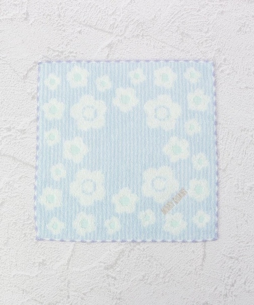 ◆MARY QUANT タオルハンカチ ロゴ刺繍