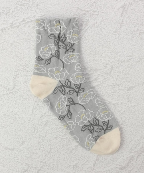 ◆あなたに優しい ヒナゲシ クォーターソックス