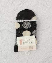 ◆コダワリ スベリ止 水玉 クォーターソックス