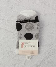 ◆コダワリ スベリ止 水玉 クォーターソックス