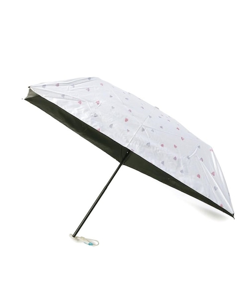 【晴雨兼用/UV】遮光軽量水彩ハート 折傘