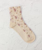 ◆あなたに優しい スミレ クォーターソックス