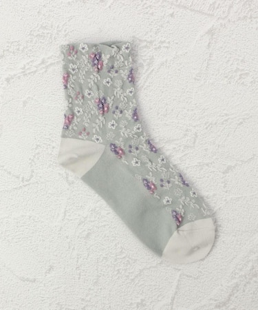 ◆あなたに優しい スミレ クォーターソックス