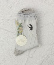 ◆PP イロハ 麻入花燕 クォーターソックス