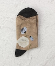 ◆PP 付属付花サガラSH クォーターソックス