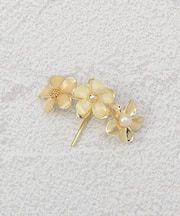 ヘアカフ メタルフラワー