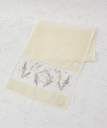 シアー 刺繍ミニストール