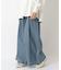 デニムタックワイドパンツ