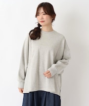 コットンミニ 裏毛切替ワイドプルオーバー