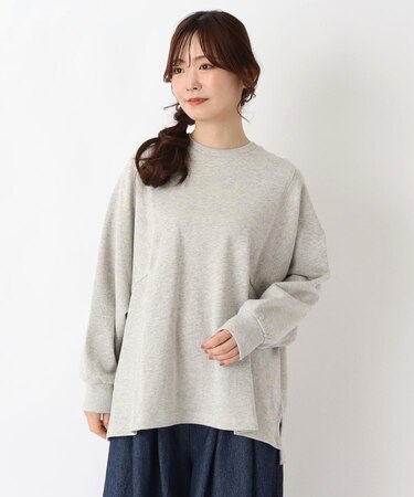 コットンミニ 裏毛切替ワイドプルオーバー