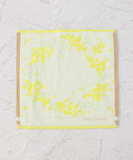 ◆日比谷花壇 タオルハンカチ ミモザ