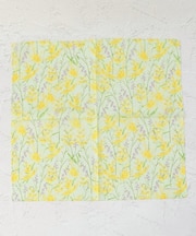 ◆日比谷花壇 プリントハンカチ ミモザ