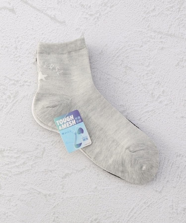 CONVERSE 甲メッシュバックロゴ 3P クォーターソックス