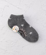 CONVERSE 星総柄スニーカー 3P アンクルソックス