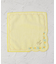 ◆【ワンズテラスオリジナル】ミモザ刺繍 タオルハンカチ スカラップ