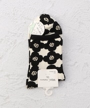 ◆Wpc. カメリア柄 クォーターソックス