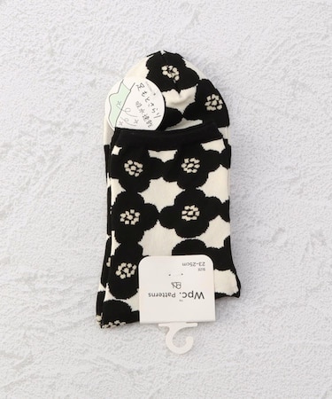 ◆Wpc. カメリア柄 クォーターソックス