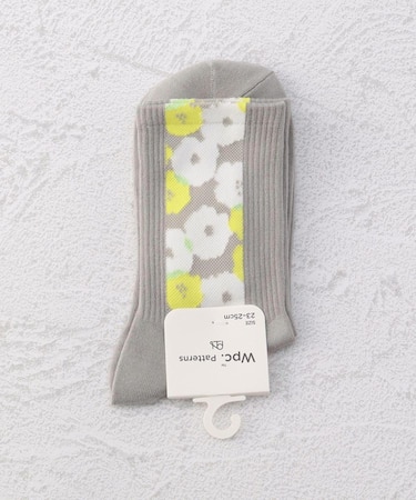 ◆Wpc. ピオニ柄 クォーターソックス