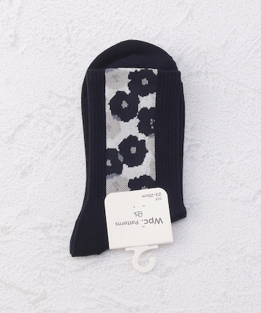 ◆Wpc. ピオニ柄 クォーターソックス