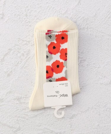 ◆Wpc. ピオニ柄 クォーターソックス