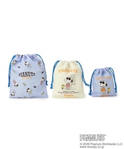 SNOOPY 巾着 3P