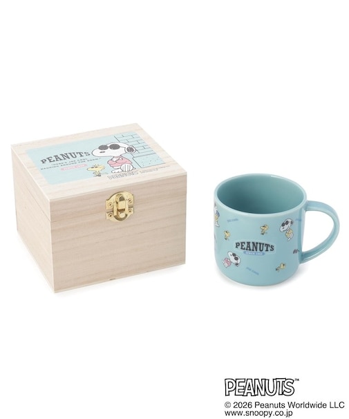 SNOOPY 木箱入マグ 350ml