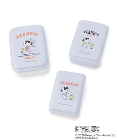 SNOOPY 入子式ふわっとシール容器 3P 540ml