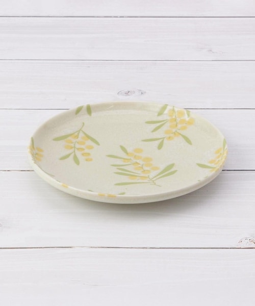 ◇ミモザパターン プレート M｜ワンズテラスの通販｜&mall（アンド