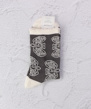 ◆とり柄 クォーターソックス