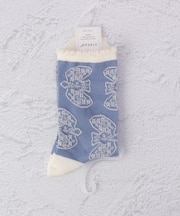 ◆とり柄 クォーターソックス